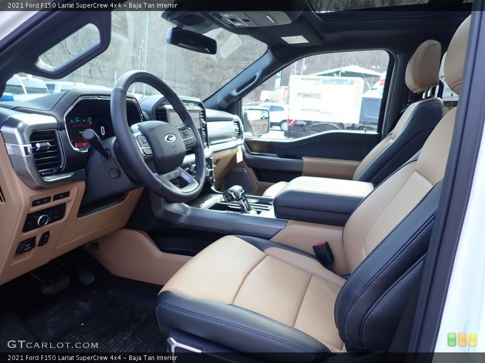 Baja Tan Interior Photo for the 2021 Ford F150 Lariat SuperCrew 4x4 #141314946