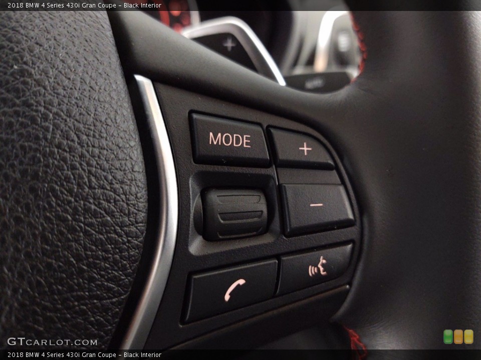 Black Interior Steering Wheel for the 2018 BMW 4 Series 430i Gran Coupe #141318066