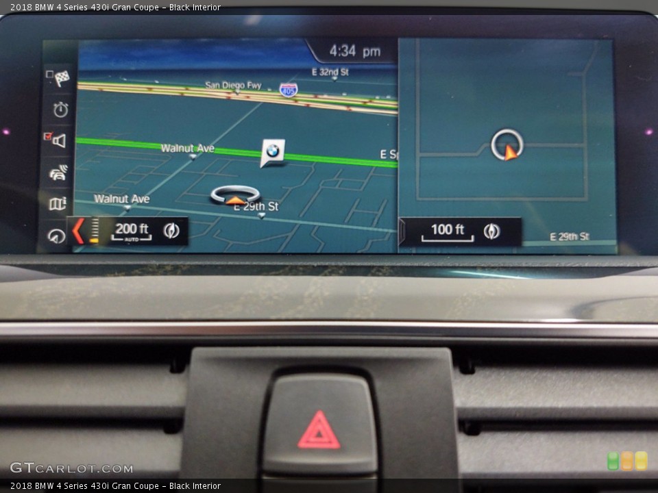 Black Interior Navigation for the 2018 BMW 4 Series 430i Gran Coupe #141318090
