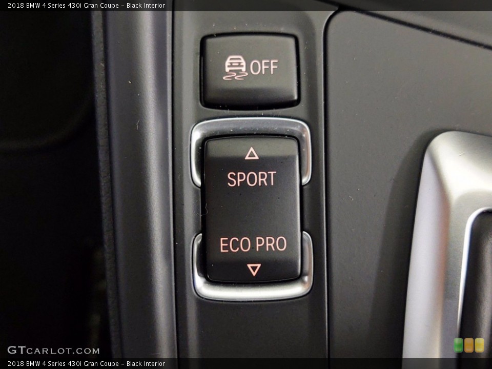 Black Interior Controls for the 2018 BMW 4 Series 430i Gran Coupe #141318111