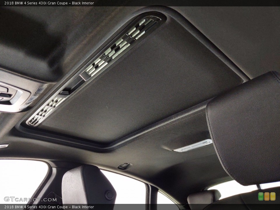 Black Interior Sunroof for the 2018 BMW 4 Series 430i Gran Coupe #141318135
