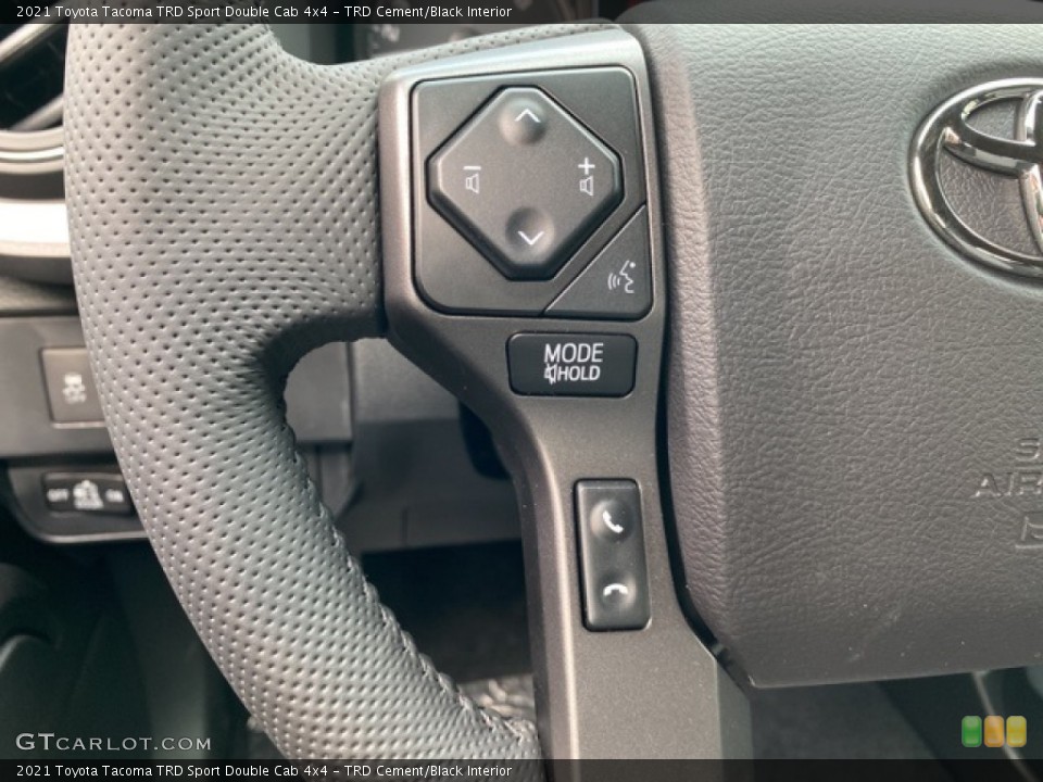 TRD Cement/Black Interior Steering Wheel for the 2021 Toyota Tacoma TRD Sport Double Cab 4x4 #141325702