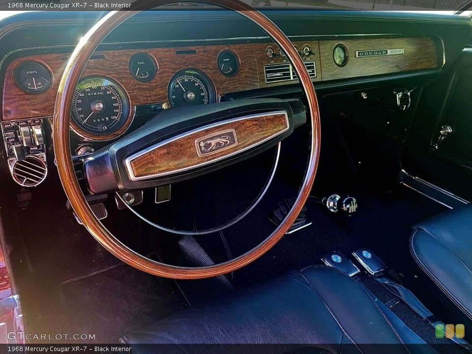 Black Interior Dashboard for the 1968 Mercury Cougar XR-7 #141327108