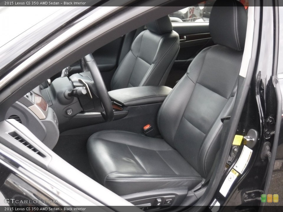 Black Interior Front Seat for the 2015 Lexus GS 350 AWD Sedan #141332503