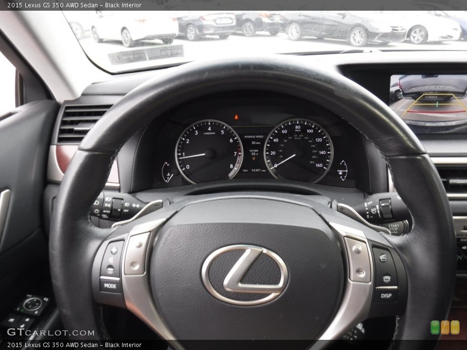 Black Interior Steering Wheel for the 2015 Lexus GS 350 AWD Sedan #141332518