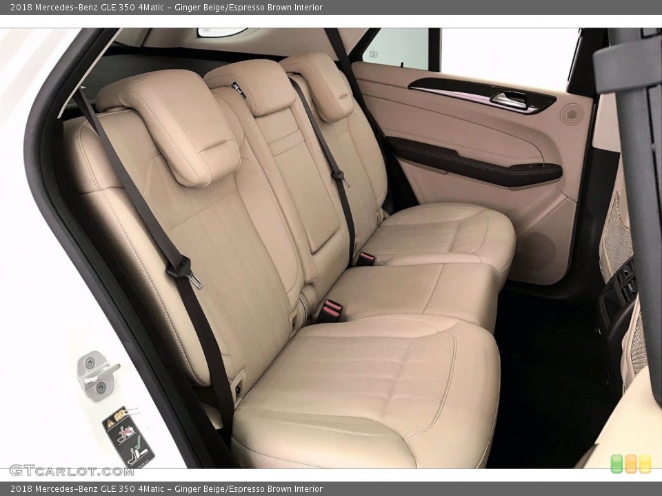Ginger Beige/Espresso Brown Interior Rear Seat for the 2018 Mercedes-Benz GLE 350 4Matic #141334620