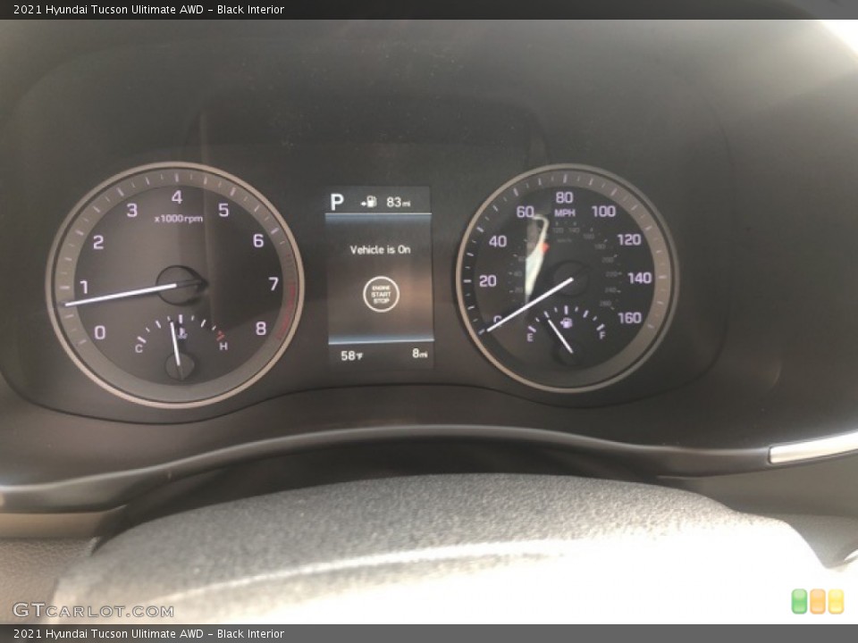 Black Interior Gauges for the 2021 Hyundai Tucson Ulitimate AWD #141339357