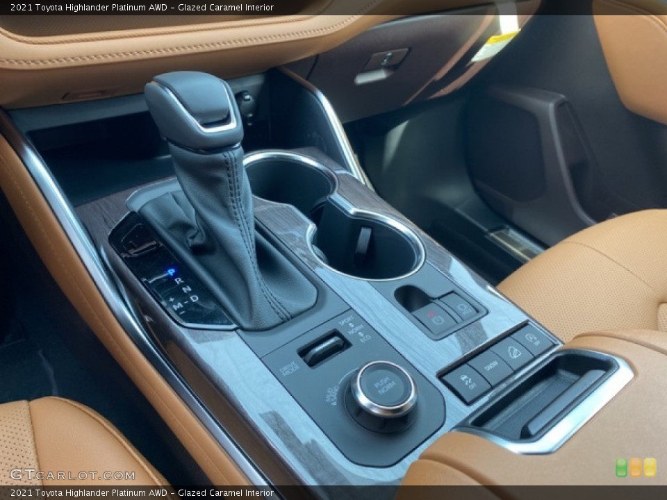 Glazed Caramel Interior Transmission for the 2021 Toyota Highlander Platinum AWD #141340035