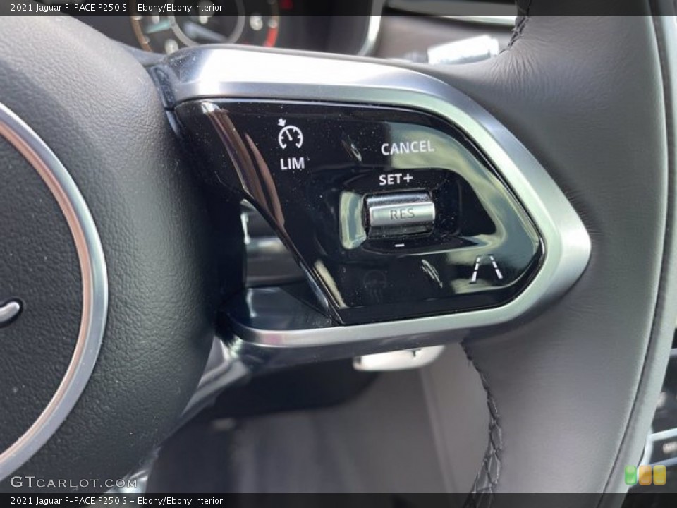 Ebony/Ebony Interior Steering Wheel for the 2021 Jaguar F-PACE P250 S #141343926