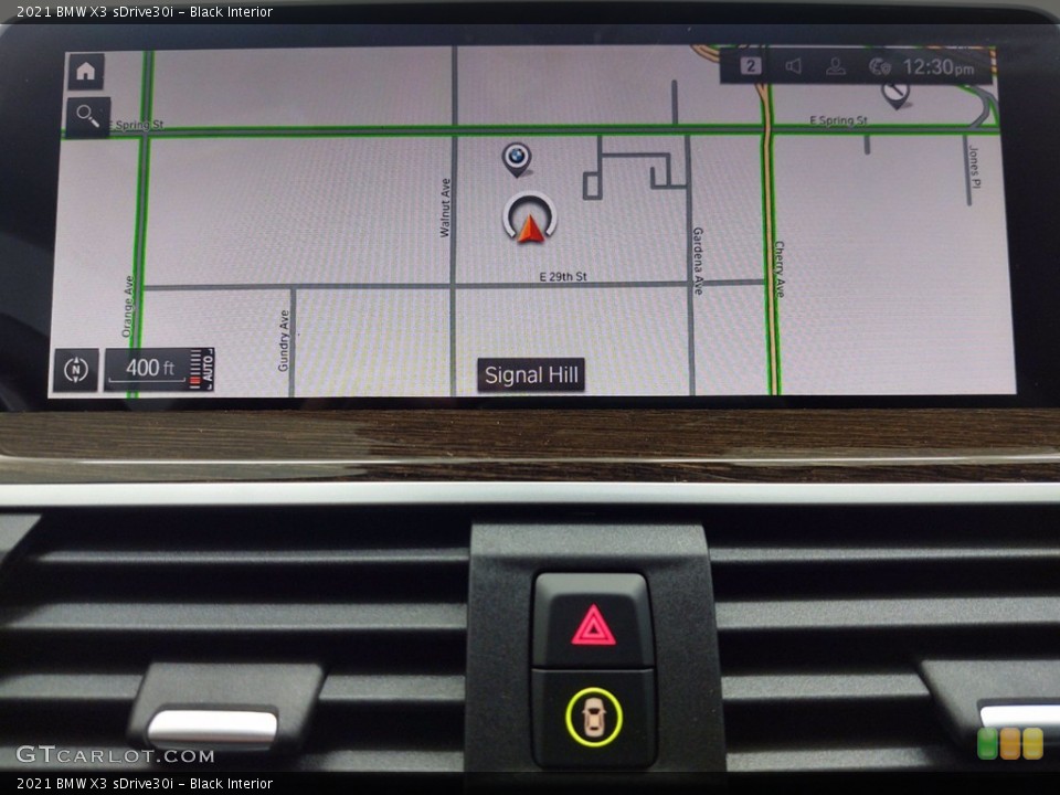 Black Interior Navigation for the 2021 BMW X3 sDrive30i #141349089