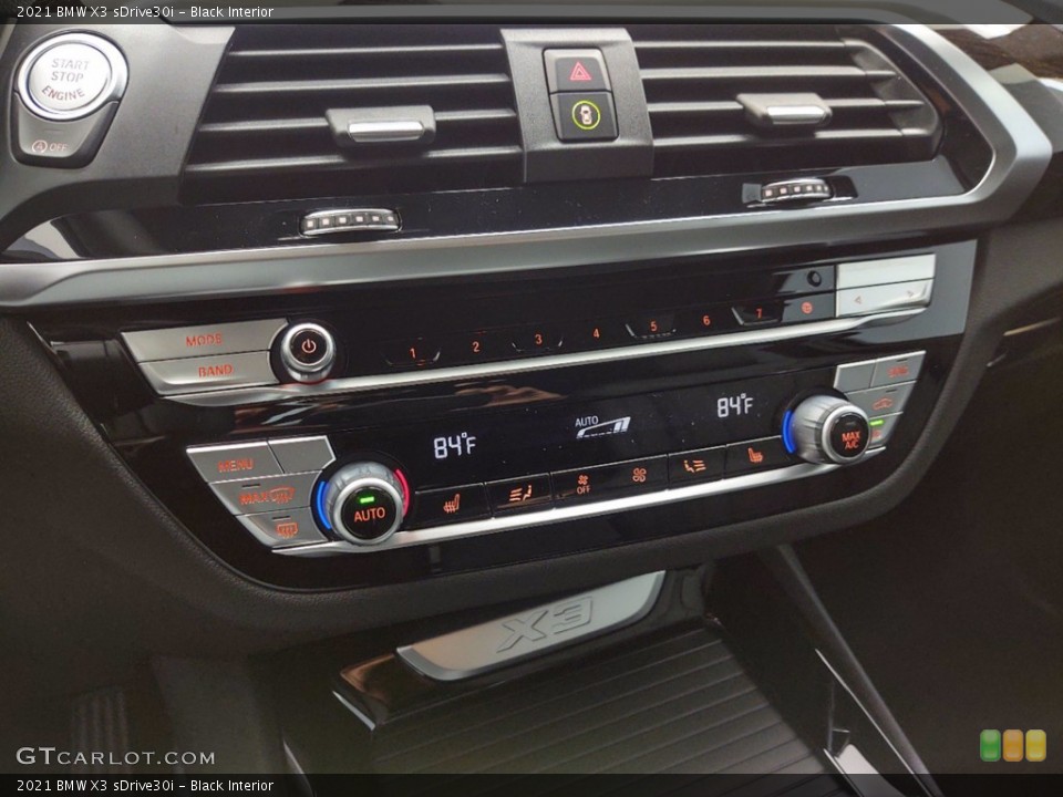 Black Interior Controls for the 2021 BMW X3 sDrive30i #141349140