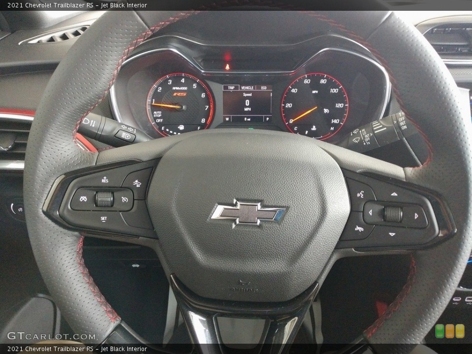 Jet Black Interior Steering Wheel for the 2021 Chevrolet Trailblazer RS #141350835