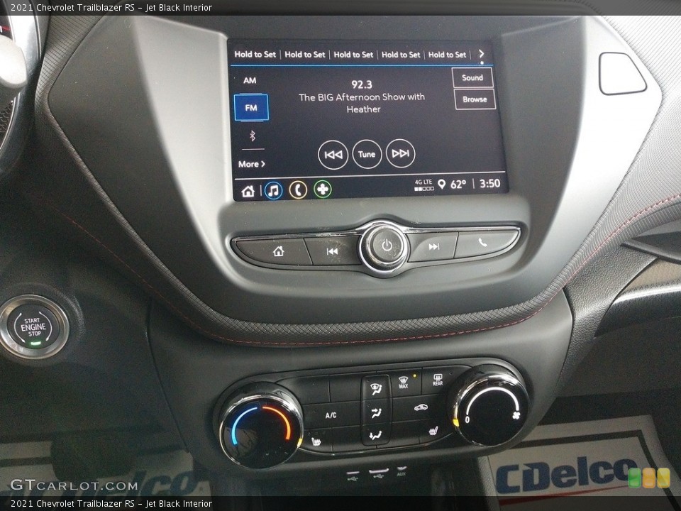 Jet Black Interior Controls for the 2021 Chevrolet Trailblazer RS #141350937