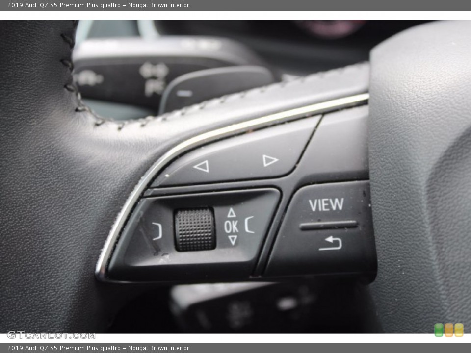 Nougat Brown Interior Steering Wheel for the 2019 Audi Q7 55 Premium Plus quattro #141351705