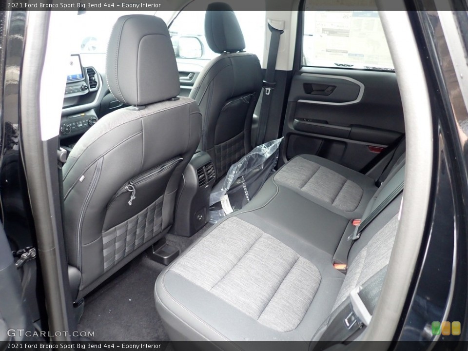 Ebony Interior Rear Seat for the 2021 Ford Bronco Sport Big Bend 4x4 #141354711