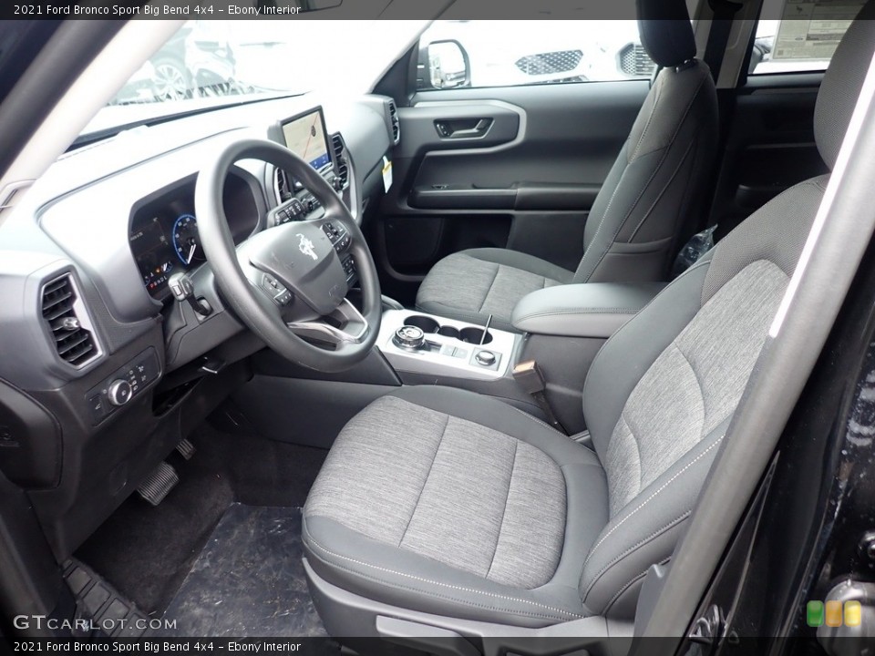 Ebony Interior Photo for the 2021 Ford Bronco Sport Big Bend 4x4 #141354762
