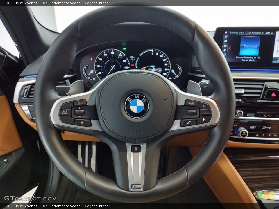 Cognac Interior Steering Wheel for the 2018 BMW 5 Series 530e iPerfomance Sedan #141357909