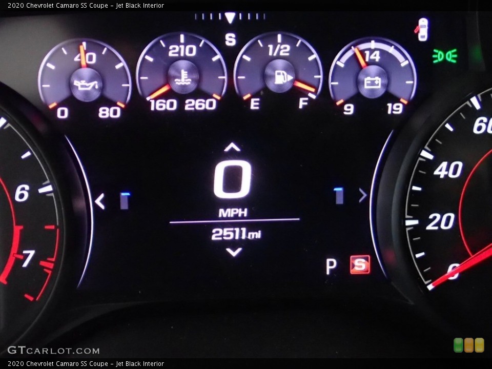 Jet Black Interior Gauges for the 2020 Chevrolet Camaro SS Coupe #141357918