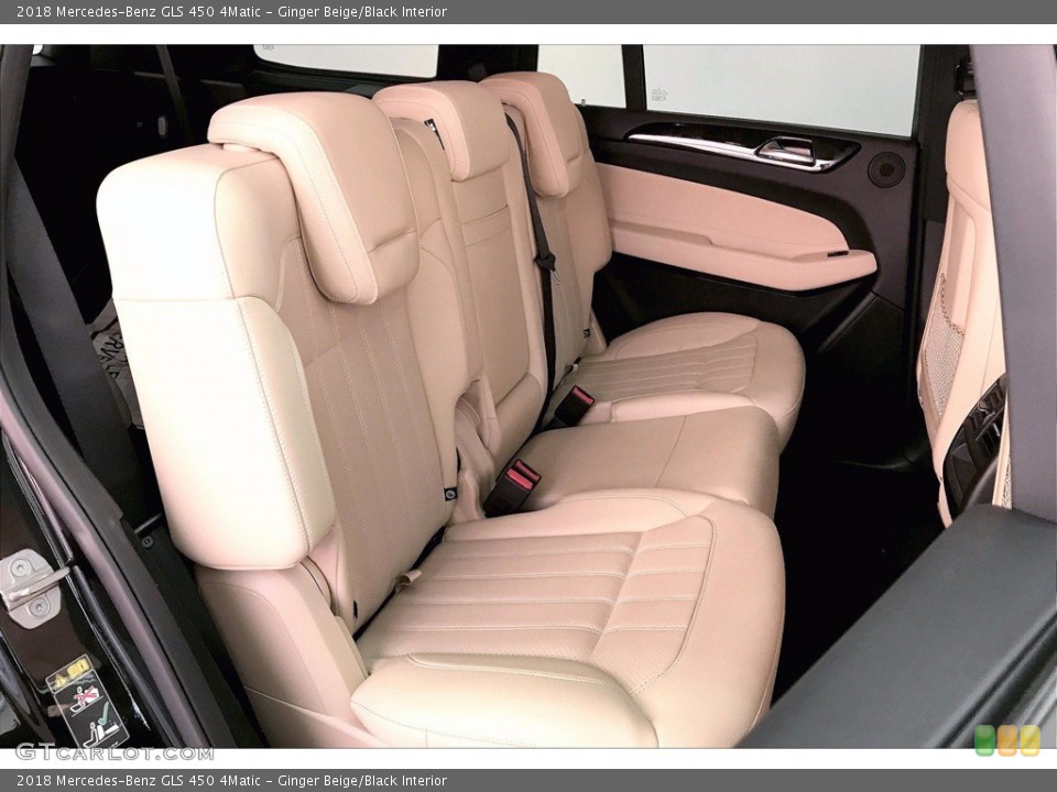 Ginger Beige/Black Interior Rear Seat for the 2018 Mercedes-Benz GLS 450 4Matic #141358062