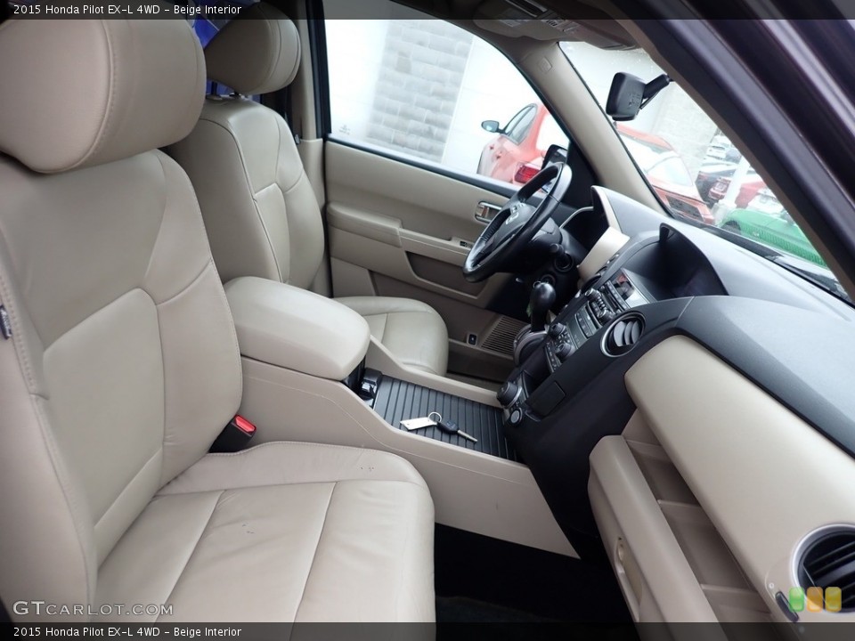 Beige Interior Front Seat for the 2015 Honda Pilot EX-L 4WD #141358152