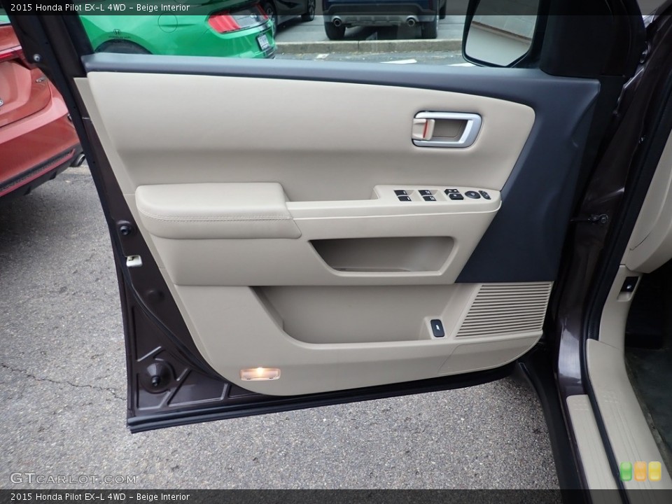 Beige Interior Door Panel for the 2015 Honda Pilot EX-L 4WD #141358212