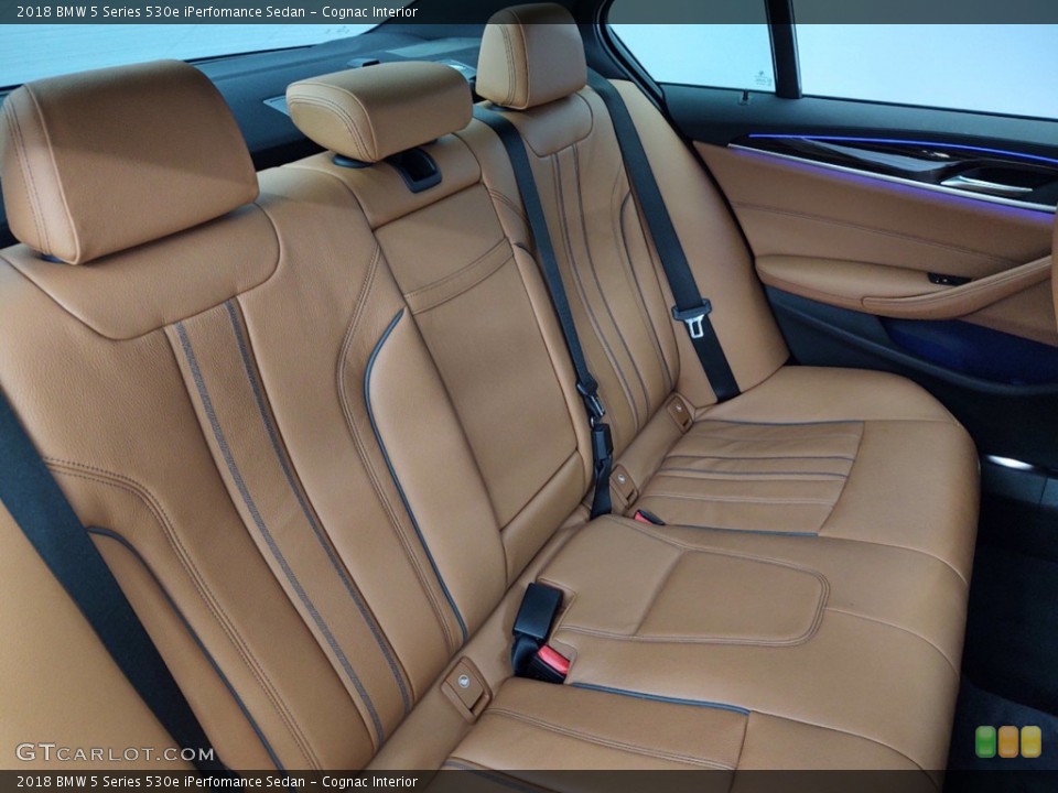 Cognac Interior Rear Seat for the 2018 BMW 5 Series 530e iPerfomance Sedan #141358338