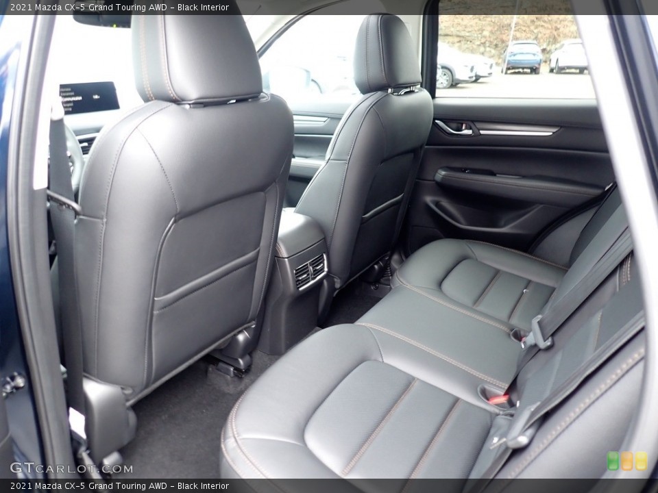 Black Interior Rear Seat for the 2021 Mazda CX-5 Grand Touring AWD #141358353
