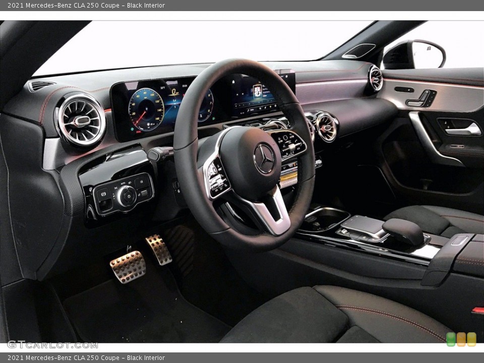 Black Interior Dashboard for the 2021 Mercedes-Benz CLA 250 Coupe #141358779