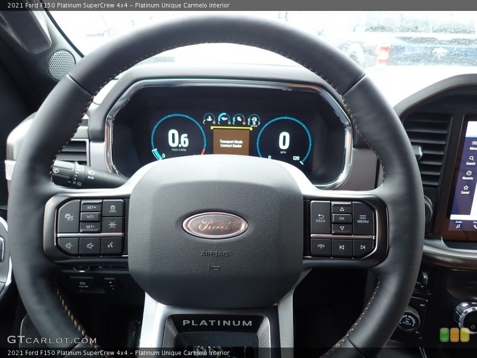Platinum Unique Carmelo Interior Steering Wheel for the 2021 Ford F150 Platinum SuperCrew 4x4 #141359217