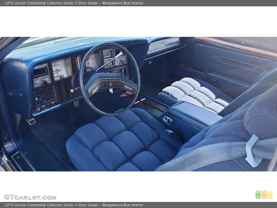 Wedgewood Blue Interior Photo for the 1979 Lincoln Continental Collectors Series 4 Door Sedan #141361734