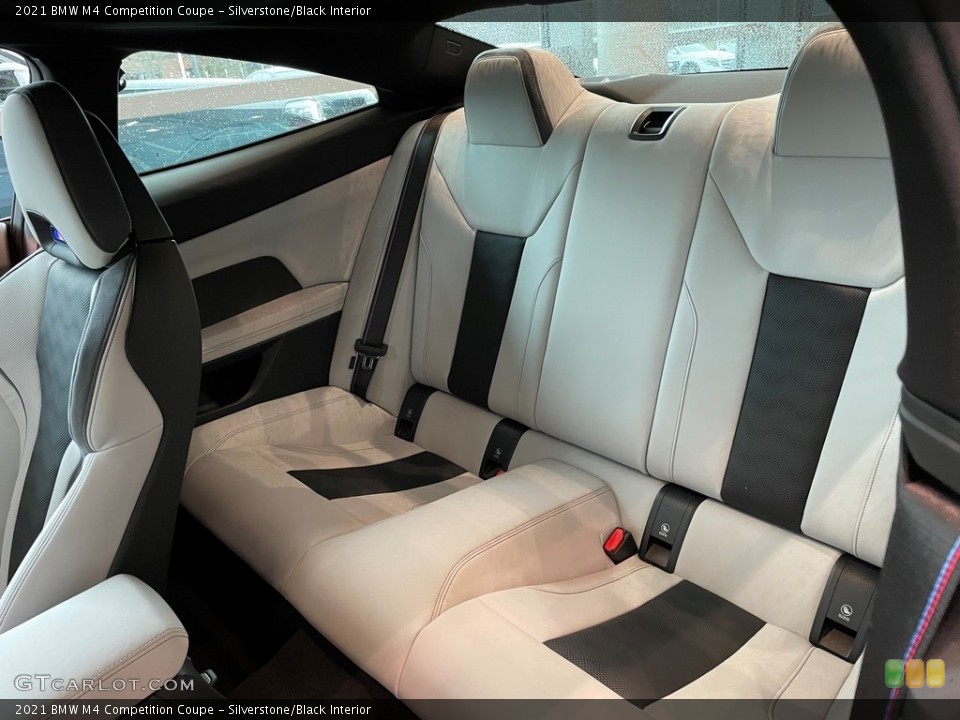 Silverstone/Black Interior Rear Seat for the 2021 BMW M4 Competition Coupe #141362067