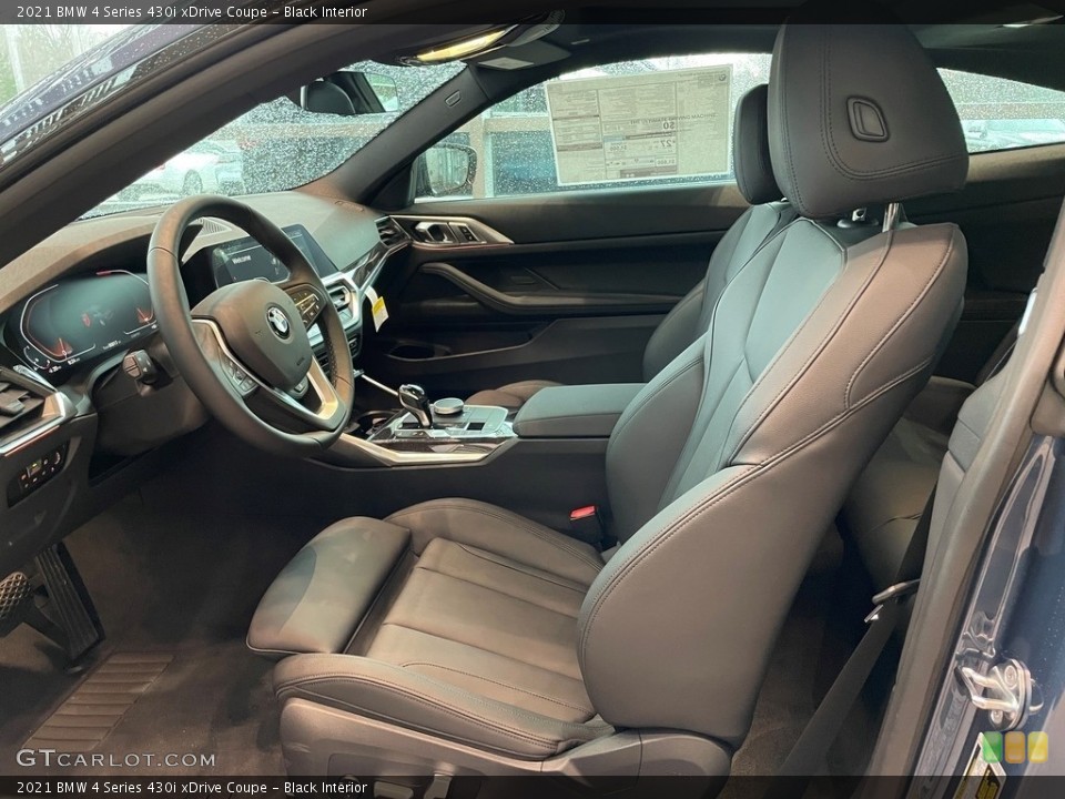 Black Interior Front Seat for the 2021 BMW 4 Series 430i xDrive Coupe #141362106