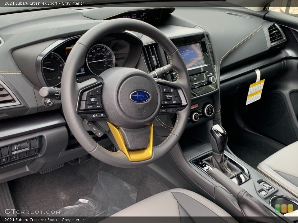 Gray Interior Dashboard for the 2021 Subaru Crosstrek Sport #141364305