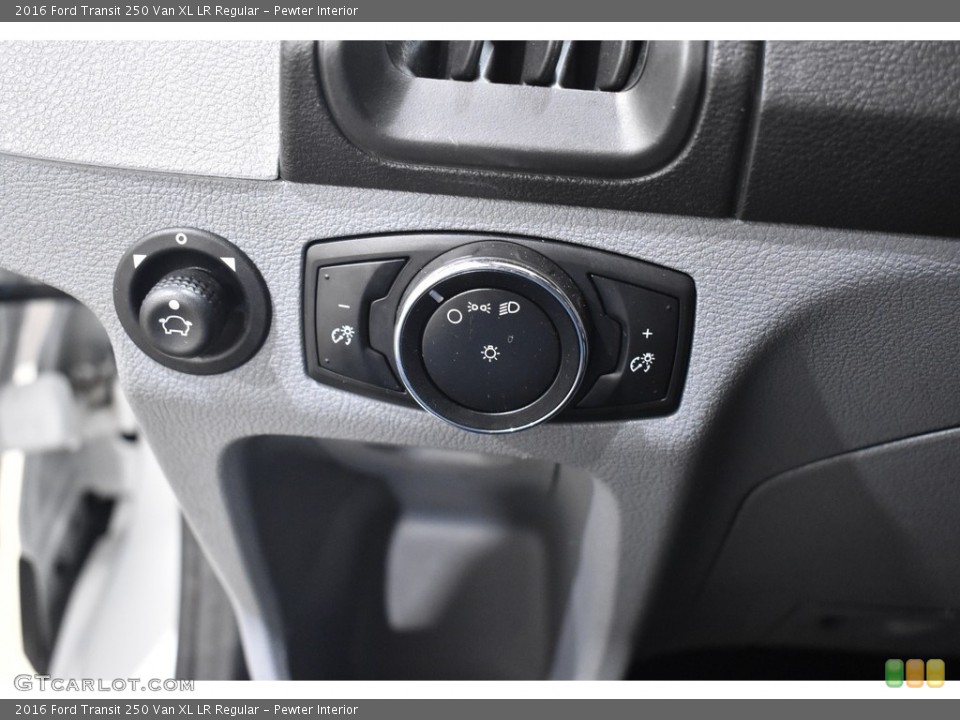 Pewter Interior Controls for the 2016 Ford Transit 250 Van XL LR Regular #141365082