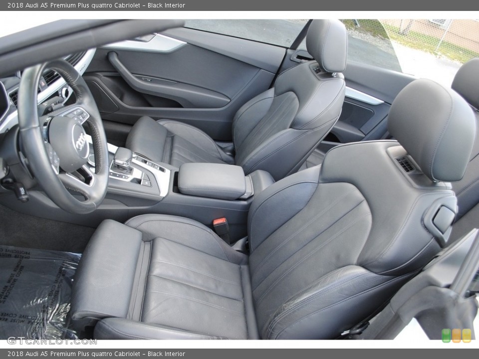 Black Interior Front Seat for the 2018 Audi A5 Premium Plus quattro Cabriolet #141365472