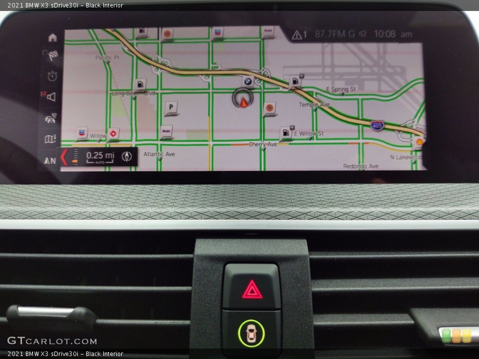 Black Interior Navigation for the 2021 BMW X3 sDrive30i #141366729