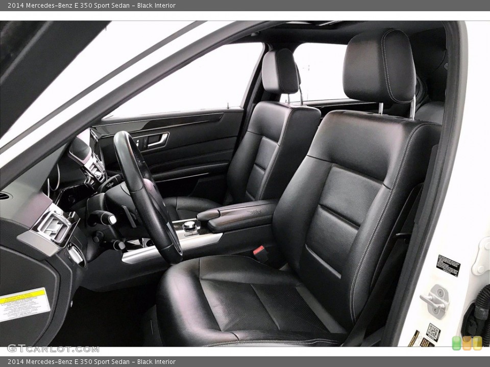 Black Interior Front Seat for the 2014 Mercedes-Benz E 350 Sport Sedan #141367524