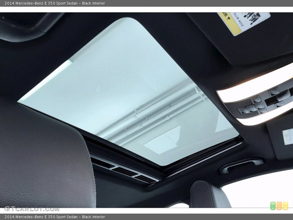 Black Interior Sunroof for the 2014 Mercedes-Benz E 350 Sport Sedan #141367659