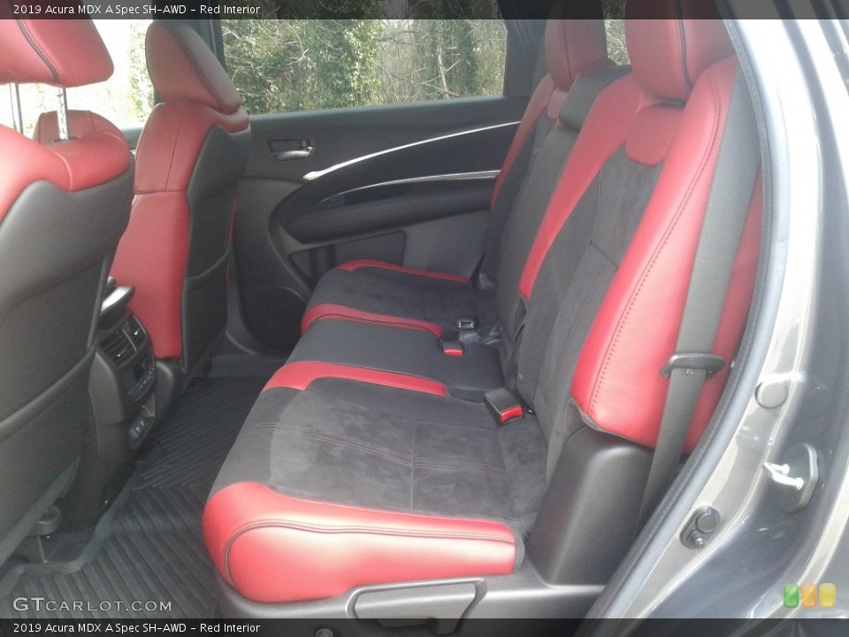 Red Interior Rear Seat for the 2019 Acura MDX A Spec SH-AWD #141368067