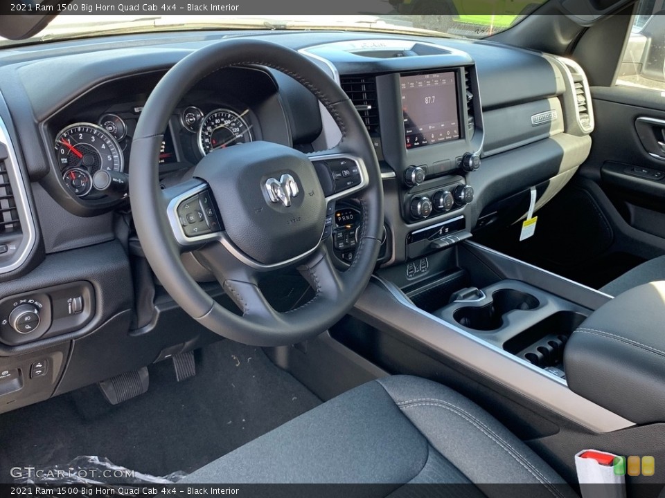 Black Interior Dashboard for the 2021 Ram 1500 Big Horn Quad Cab 4x4 #141370401