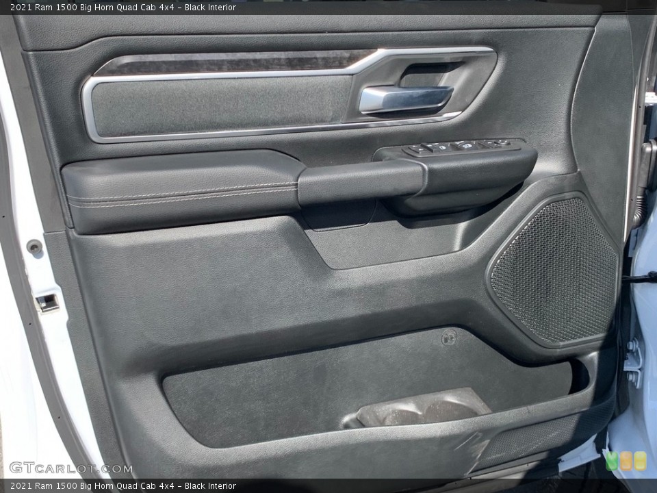 Black Interior Door Panel for the 2021 Ram 1500 Big Horn Quad Cab 4x4 #141370419