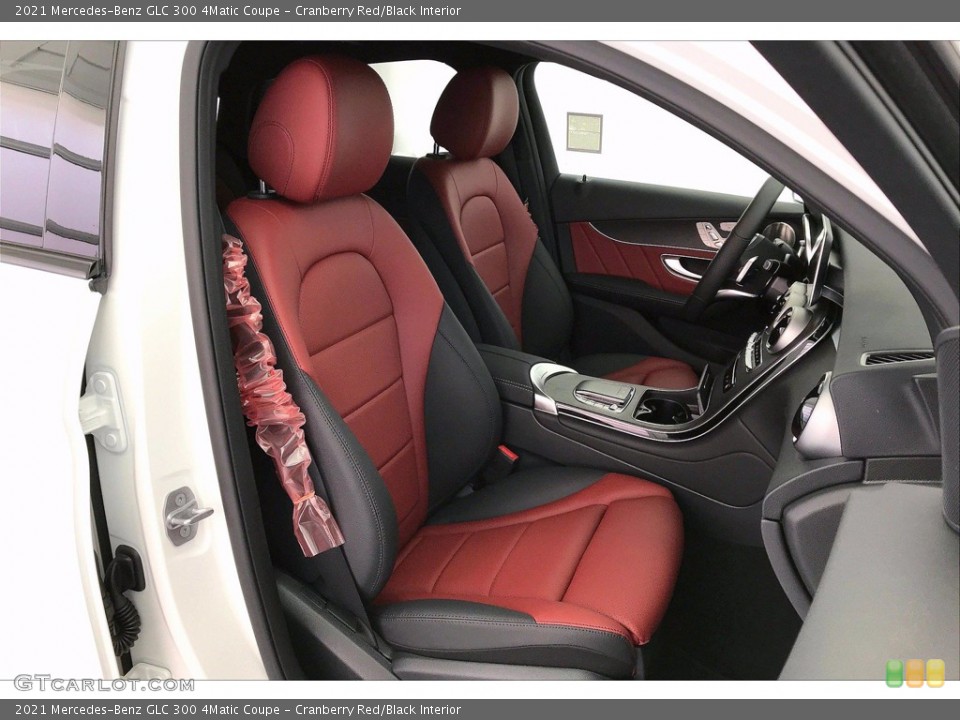 Cranberry Red/Black 2021 Mercedes-Benz GLC Interiors