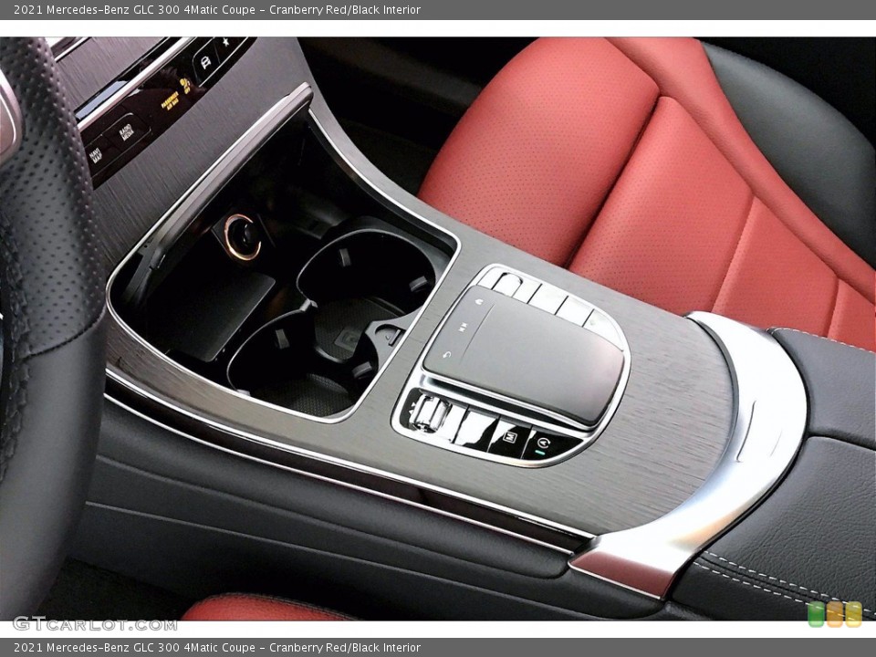 Cranberry Red/Black Interior Controls for the 2021 Mercedes-Benz GLC 300 4Matic Coupe #141371883