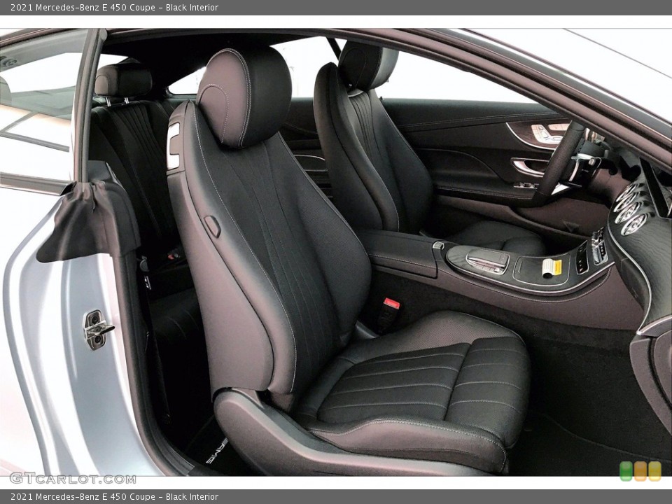 Black Interior Front Seat for the 2021 Mercedes-Benz E 450 Coupe #141372027