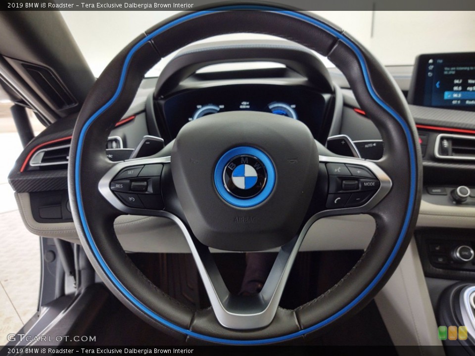 Tera Exclusive Dalbergia Brown Interior Steering Wheel for the 2019 BMW i8 Roadster #141373533