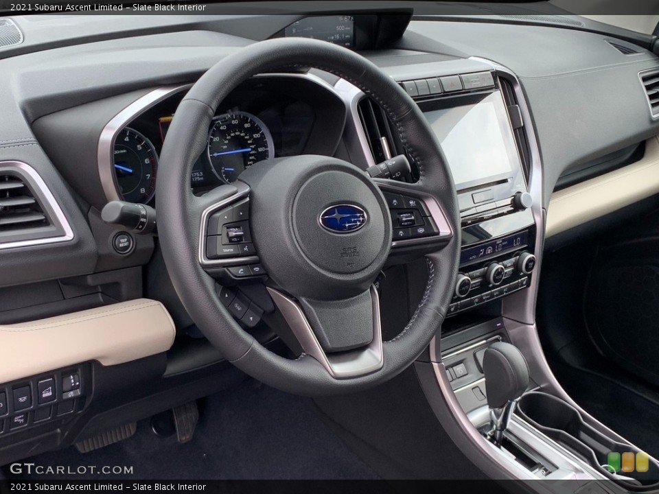 Slate Black Interior Dashboard for the 2021 Subaru Ascent Limited #141373569