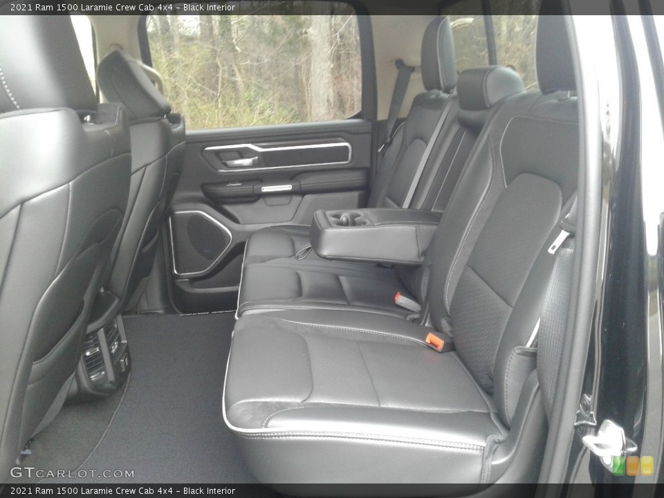Black Interior Rear Seat for the 2021 Ram 1500 Laramie Crew Cab 4x4 #141376499