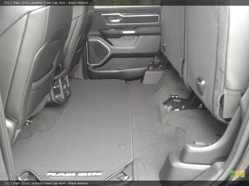 Black Interior Rear Seat for the 2021 Ram 1500 Laramie Crew Cab 4x4 #141376508