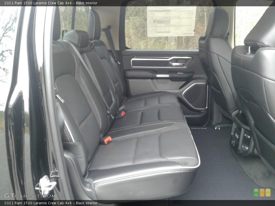 Black Interior Rear Seat for the 2021 Ram 1500 Laramie Crew Cab 4x4 #141376517