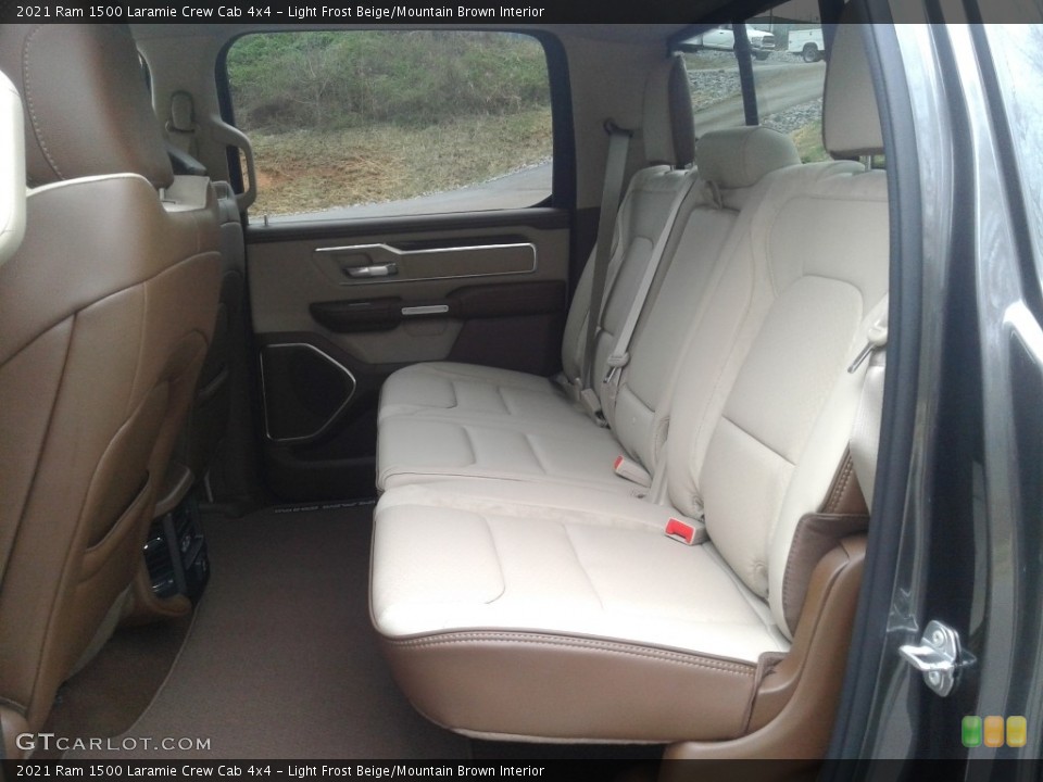 Light Frost Beige/Mountain Brown Interior Rear Seat for the 2021 Ram 1500 Laramie Crew Cab 4x4 #141376760